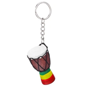 Afrikanischer Drum Key Ring Anhänger afrikanische Drum Key Ring - Picture 1 of 11