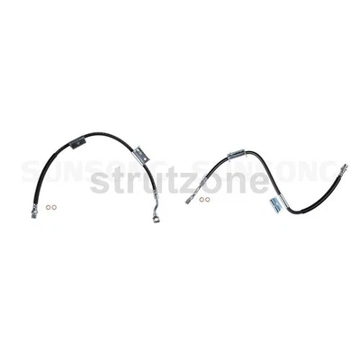 2 前刹车液压软管制动线适用于 2000 2001 雪佛兰索罗德 1500 — 第 1/4 张图片