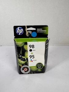 HP 98 Black & 95 Tri-Color Ink Cartridge 2-Pack Expires 1/17 CB327FN New Sealed - Picture 1 of 5