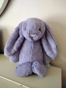 Medium Viola Bashful Bunny Jellycat New With Tags Purple Collectable Rabbit - Picture 1 of 15