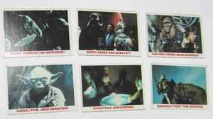 Lot of 6 Star Wars Trading Cards Burger King Coca Cola 1977 Used Okay Condition - Picture 1 of 2