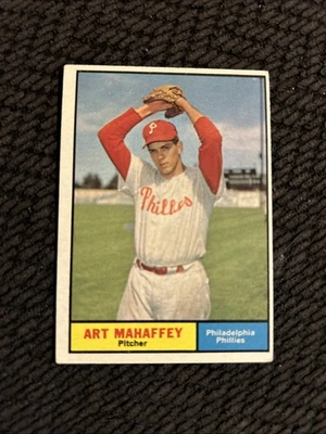 Art Mahaffey 1961 Topps #433 Philadelphia Phillies EX  Sharp Corners - Image 1 of 3