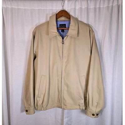 JOS. A. Bank Traveler's Collection Mens Jacket Medium Tan Full Zip Casual - Image 1 of 4