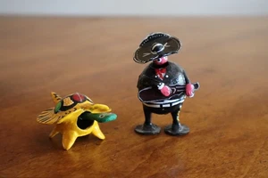 Figura Cabeza Bobble Mariachi Tortuga Arte Popular Mexicano Asentiendo Tortuga y Músico - Imagen 1 de 7