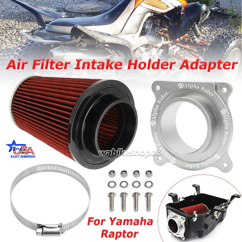 For Yamaha Raptor 700 700R Pro Flow Air Filter Intake Holder Adapter 2006-2021 Foto 1 de 4