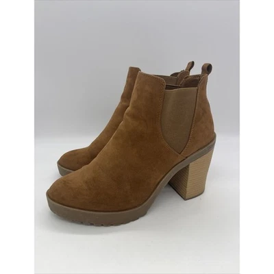 Botín Bershka Marrón Gamuza Talla UE 40 EE. UU. Talla 9 Foto 1 de 4