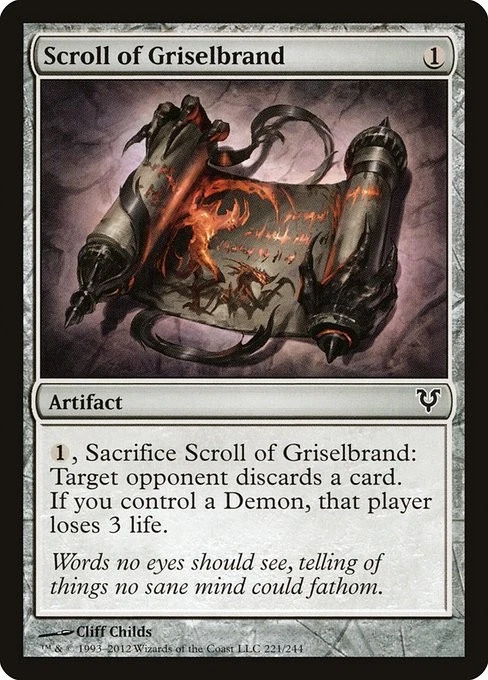 [MTG] Scroll of Griselbrand (221) (AVR) LP-HP - Image 1 of 1