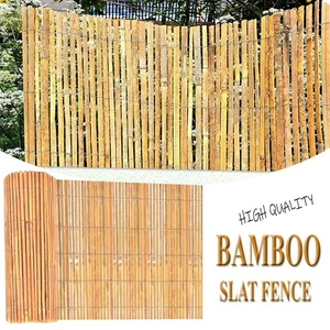 Heavy Duty Bamboo Slat Fence Screening Outdoor Garden Fencing Privacy Sun Panel - Picture 1 of 38