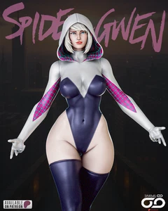 Spider Gwen Stacy Statue 3D Print Unpainted/Unassembled - Picture 1 of 15