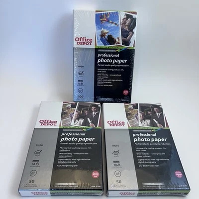 Office Depot Professional Photo Paper 4” x 6” Brilliant Gloss 200 Sheets Lot - Image 1 of 4