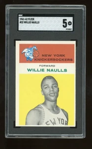 1961-62 Fleer #32 Willie Nauls SGC 5 New York Knicks - Picture 1 of 2