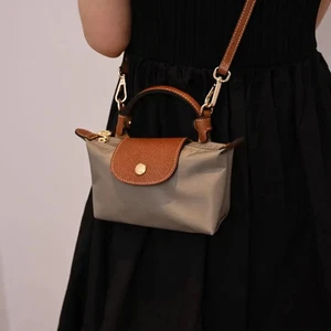 Longchamp Le Pliage XS Mini Tote Schultertasche Grau Handtasche Outlet Neu FS JP - Bild 1 von 3