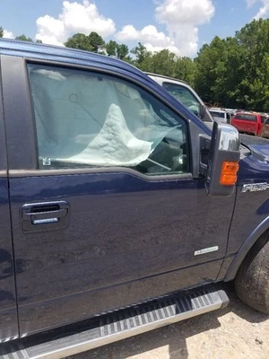 13 2013 FORD F150 LARIAT DOOR FRONT RIGHT PASSENGER BLUE CREW CAB - Imagem 1 de 4