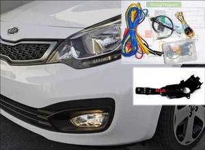 Fog Lamp Light Harness MF Switch Complete Kit For 2012~2015+ Kia Rio Sedan 4Door - Picture 1 of 9