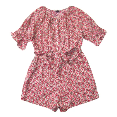 NWT J.Crew Belted Romper in Red Yellow Liberty® Betsy Ann Floral Cotton L - Image 1 of 4