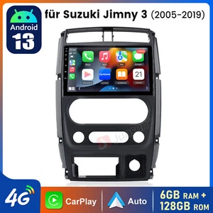 9'' 128G Android 13 Autoradio Radio für Suzuki Jimny 3 2005-2019 GPS DSP CARPLAY - Bild 1 von 13