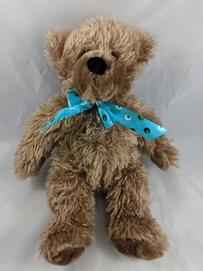 Dan Dee Bear Plush 13 Inch Teal Ribbon Stuffed Animal toy - Picture 1 of 7