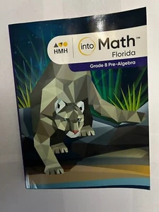 HMH: into Math Student Workbook Grade 8 Pre-Algebra Florida Paperback - Picture 1 of 2