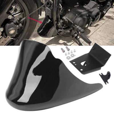 Glossy Black Front Chin Spoiler Fairing For Harley Sportster 883 1200 2004-2014 Foto 1 de 4