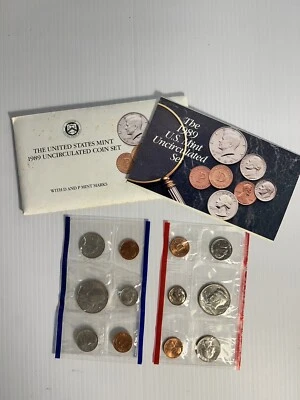 1989 US Mint Uncirculated Coin Set In Mint Condition. Includes Both P & D Mints - Image 1 of 4