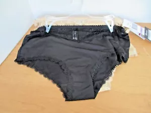 PARAMOUR~Negro y Beige con BRAGAS HIPSTERS DE ENCAJE~Para mujer 1X (8)~NUEVO CON ETIQUETAS - Imagen 1 de 3