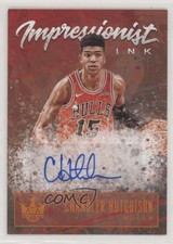 2019-20 Panini Court Kings Impressionist Ink Citrine /49 Chandler Hutchison Auto