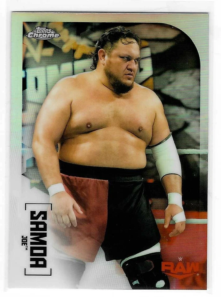 Samoa Joe 2020 Topps Chrome WWE Refractor Card #56 - Image 1 of 1