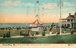 Postkarte Virginia VA Meerblick Norfolk Stempel 1909 - Bild 1 von 2