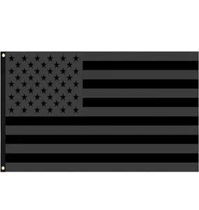All Black American Flag EE. UU. 3 x 5 pies bandera negra decoración táctica apagón EE. UU. - Imagen 1 de 2