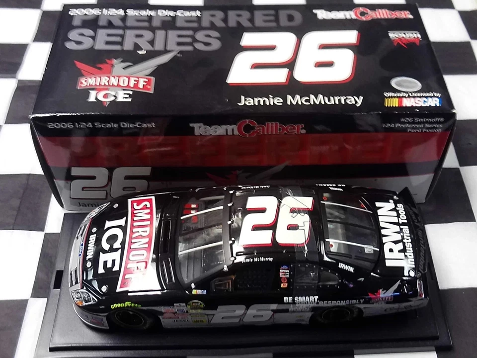 Jamie McMurray #26 Smirnoff Ice 2006 1 24 Diecast NASCAR Team Calliber Car Ford