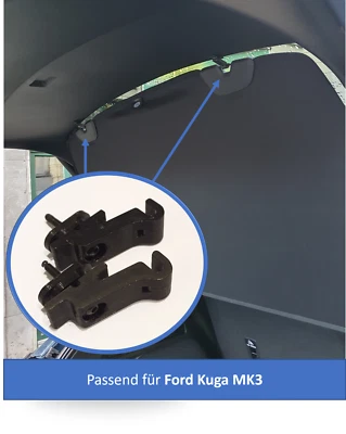 Set: Ford Kuga MK3 Boot Cover Bracket / Sun Shade / Hat Rack - Image 1 of 3