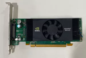 NVIDIA Quadro NVS 420 P737 VHDCI DVI X4 Monitors Full Height Video Card - Picture 1 of 3