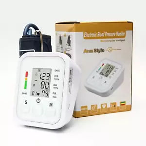 Digital Automatic Blood Pressure Monitor Upper Arm BP Machine Heart Rate Meter A - Picture 1 of 15