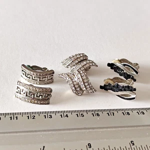 Lot Of 3 Pairs Clip Earrings REF17037J - Picture 1 of 2