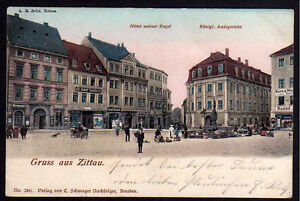 70107 AK Zittau 1901 Conditorei Hotel Weisser Engel