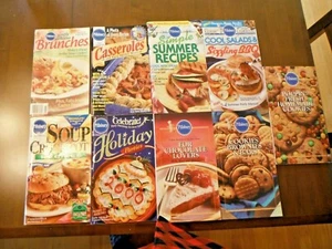 Pillsbury Cookbooks Lot of 9 Mini Brunch Salads Summer Casseroles Crock Pot - Imagen 1 de 3