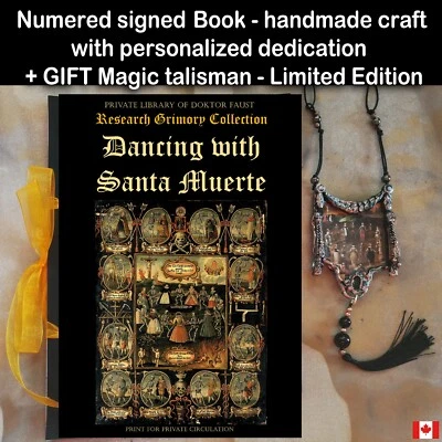 Antique Book Grimoire Santa Muerte Magic Esotericism Occultism Witchcraft Manual - Image 1 of 4