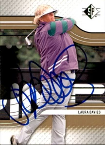 Laura Davies signierte 2012 UD SP Golfkarte #30 LPGA - Bild 1 von 2