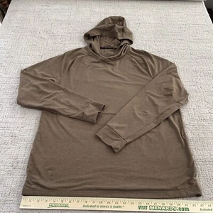 Xersion Studio Mens Brown Long Sleeve Hoodie Quick-Dri Activewear Size Large - Picture 1 of 9