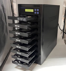 PlexCopier 1 to 7 Burner CD DVD Duplicator Copy Tower Disc Copier DUP8046474W - Picture 1 of 16