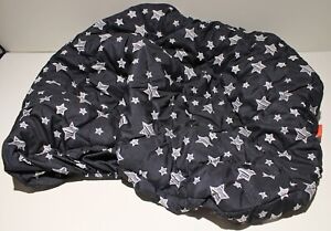 Moonsea Quilted Padded Fitted Pack n Play Travel Crib Sheet - Navy Blue