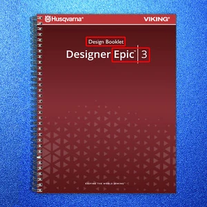 Husqvarna Viking Designer Epic 3 Design Sampler Book: 287 Color Pgs Wire Binding - Imagen 1 de 5