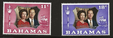 Bahamas Scott #344-45, Singles 1972 Complete Set FVF MNH Cover