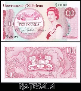 SAINT HELENA 10£ POUNDS ND (1979/1985) PicK-8b UNC S/N P/I 299503 **Scarce** - Picture 1 of 1