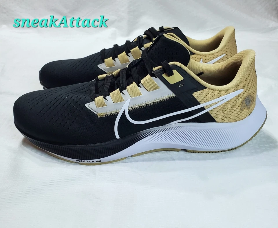 Nike Air Zoom Pegasus 38 Colorado Buffaloes talla 9.5-12 negro crema DJ0820 001 Foto 1 de 4