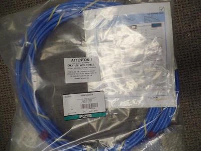 PANDUIT QUICKNET STP CAT 6A CASSETTE TO CASSETTE 6 PORTS BLUE RISER CABLE 10FT - Image 1 of 2