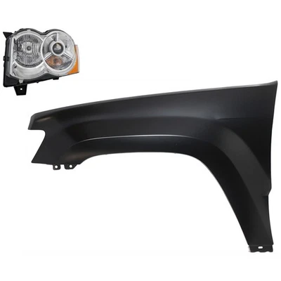 Kit de faros para Jeep Grand Cherokee 2008-2010 izquierda izquierda izquierda izquierda lente y carcasa HID/Xenón Foto 1 de 4