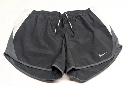 Pantalones Cortos para Correr Nike Dri-Fit Para Mujer Negros Grises Talla S Pequeño Forro Incorporado Foto 1 de 4