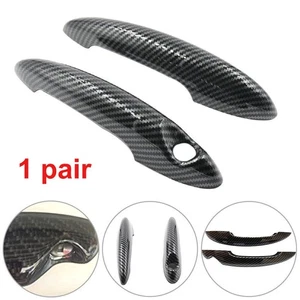 For MINI Cooper S R50 R52 R55 R56 R59 R61 Carbon Fiber Door Handle Covers 1 Pair - Picture 1 of 9