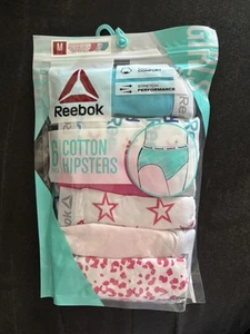 Reebok 6 Pack Girls Cotton Hipsters Size M (8-10 ) - Picture 1 of 2